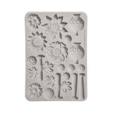 Stamperia A5 Silicone Mould, Furry Friends 2 - Flowers