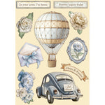 Stamperia A5 Colored Wooden Shapes, Timeless