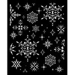 Stamperia Thick Stencil, The Owl's House - Snowflakes
