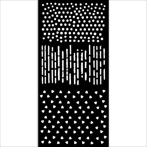 Stamperia  stencil Create Happiness Dewdrops - Patterns