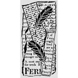 Stamperia Stencil, All Around - Letter and Feathers