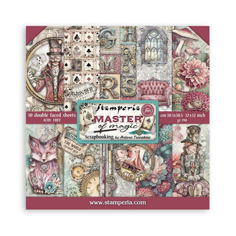 Stamperia (12"X12") Paper Pad, Master of Magic