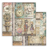 Stamperia 12X12 Paper Pad, Gardens of Time