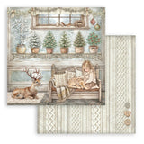Stamperia 12X12 Paper Pad, White Christmas