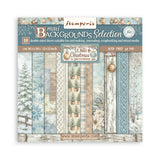 Stamperia 12X12 Backgrounds Paper Pad, White Christmas