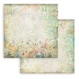 Stamperia 8X8 Backgrounds Paper Pad, Daisy Art