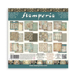 Stamperia 8X8 Backgrounds Paper Pad, Gardens of Time