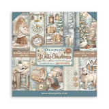 Stamperia 8X8 Paper Pad, White Christmas