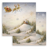 Stamperia 8X8 Paper Pad, Silent Night