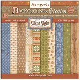 Stamperia 8X8 Backgrounds Paper Pad, Silent Night
