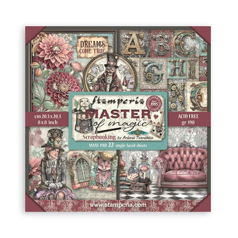 Stamperia (8"X8") Paper Pad, Master of Magic Single Face