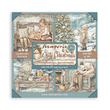 Stamperia 8X8 Maxi Paper Pad, White Christmas