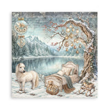 Stamperia 12X12 Maxi Paper Pad, White Christmas