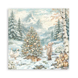 Stamperia 8X8 Maxi Paper Pad, White Christmas