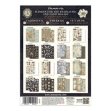 Stamperia Junk Journal Backgrounds + Stickers + Cut Outs, Gardens of Time
