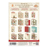 Stamperia Junk Journal Backgrounds + Stickers + Cut Outs, Classic Christmas