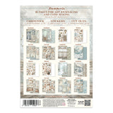Stamperia Junk Journal Backgrounds + Stickers + Cut Outs, White Christmas