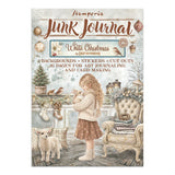 Stamperia Junk Journal Backgrounds + Stickers + Cut Outs, White Christmas