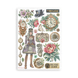 Stamperia A5 Washi Pad, Gardens of Time