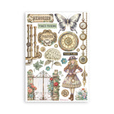 Stamperia A5 Washi Pad, Gardens of Time