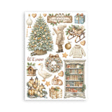 Stamperia A5 Washi Pad, White Christmas