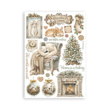 Stamperia A5 Washi Pad, White Christmas