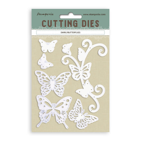 Stamperia  Cutting Dies A6 - Swirly Butterflies