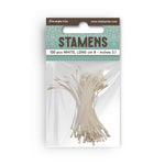 Stamperia Stamens, 8cm - White (100pc)