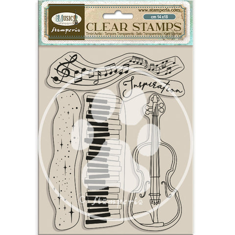 Stamperia Clear Stamps Music - Violin