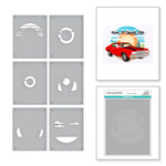 Spellbinders Scenic Drive Stencil from the Classic Road Legends Collection by Mindy Eggen