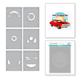 Spellbinders Scenic Drive Stencil from the Classic Road Legends Collection by Mindy Eggen