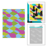 Spellbinders Layered Harlequin Stencil