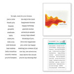 Spellbinders Clear Stamp Set By Vicky Papaioannou Typewriter Adventure Sentiments, Tunnel