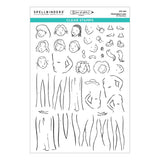 Spellbinders Illustrated Lady Clear Stamp Set by Josh Griffiths Studio