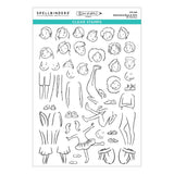 Spellbinders Illustrated Boys & Girls Clear Stamp Set by Josh Griffiths Studio