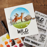 Spellbinders Wild Friends Clear Stamp Set by Josh Griffiths Studio