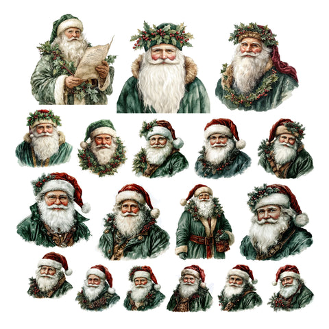 Simply Stated Victorian Christmas Santa Ephemera