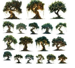 Simply Stated - Forest Fairy Tales Trees Ephemeras