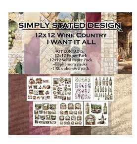 Simply Stated - Wine Country 12x12 I Want It All collection