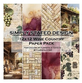 Simply Stated - Wine Country 12x12  Paper Pack
