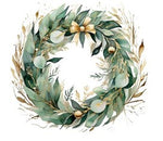 Simply Stated - Golden Evergreen Wreath
