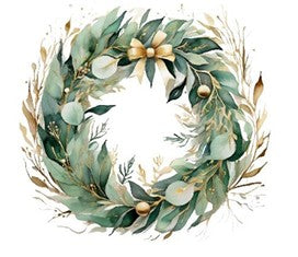 Simply Stated - Golden Evergreen Wreath