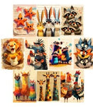 Simply Stated - Project Base Quirky Animals Card