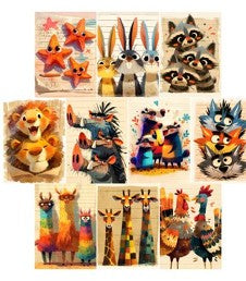 Simply Stated - Project Base Quirky Animals Card