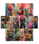 Simply Stated - Project Base Vibrant Collage Card