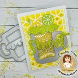 Kat Scrappiness Yellow Sunshine Shaker Dots