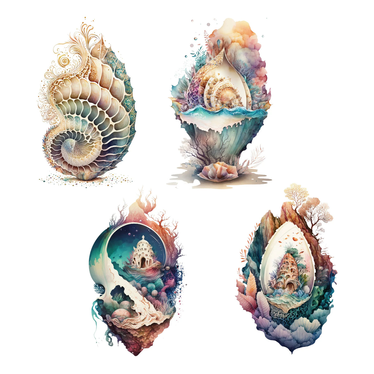 Simply Stated - Shells XL Ephemera Pack – Scrap en masse