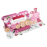 Anna Griffin Antique Train Slimline Easel Card Dies