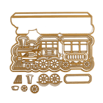 Anna Griffin Antique Train Slimline Easel Card Dies