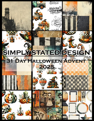 Simply Stated - 31 Day Toil and Trouble Halloween Advent